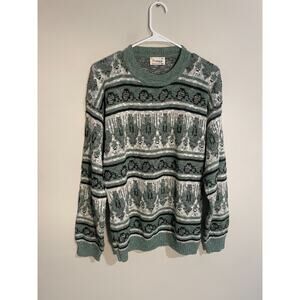 PROTEGE BY TAG Mens Swester Made In U.S.A SIZE M Coogi Style Vtg 90's Y2k